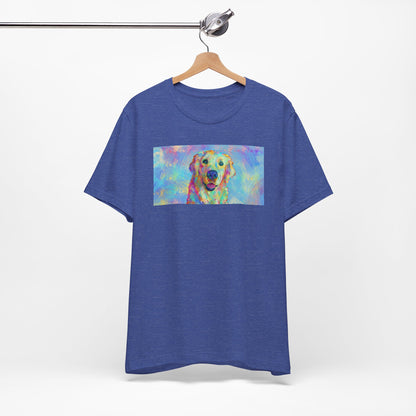 Colorful Golden Retriever Shirt - Painterly Pop Art Dog Tee