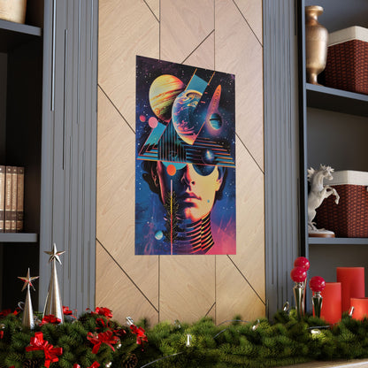 Cosmic Intentions Poster Art Print | Geometric Outer Space Fine Art Decor