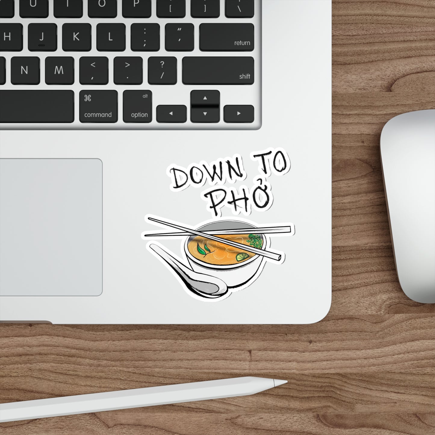 Down to Phó Sticker - Punny Funny Vinyl Decor | Vietnamese Pho Soup Noodles