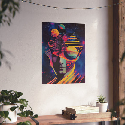 Cosmic Intentions III Poster Art Print | Retro Psychedelic Poster