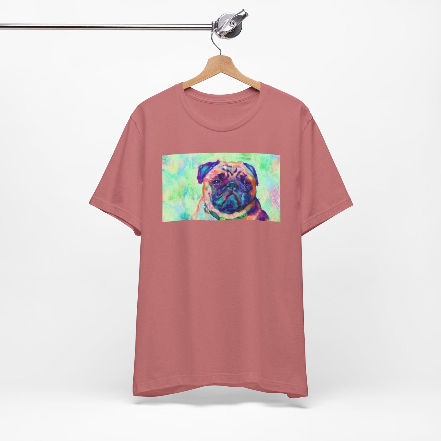 Colorful Pug Shirt - Painterly Pop Art Dog Tee