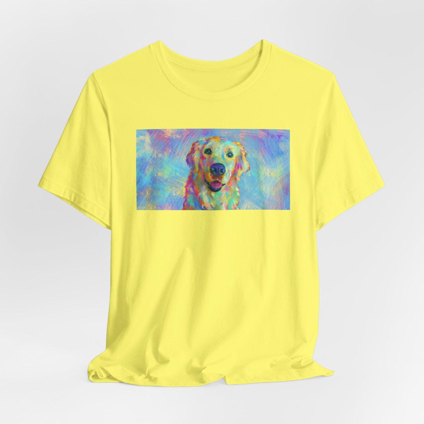 Colorful Golden Retriever Shirt - Painterly Pop Art Dog Tee