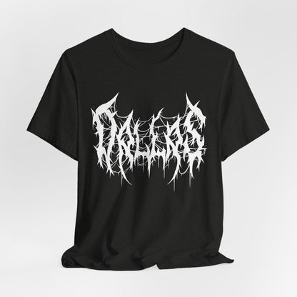 Dallas Heavy Metal Logo T-Shirt - Black and White Graphic Tee
