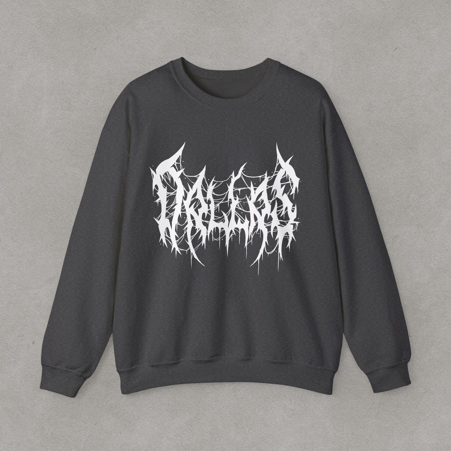 Dallas Heavy Metal Sweatshirt - Black and White Streetwear