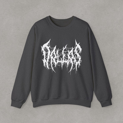 Dallas Heavy Metal Sweatshirt - Black and White Streetwear