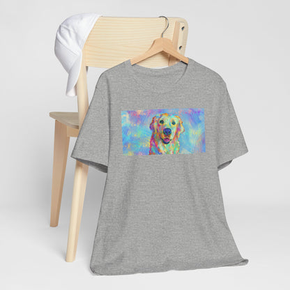 Colorful Golden Retriever Shirt - Painterly Pop Art Dog Tee