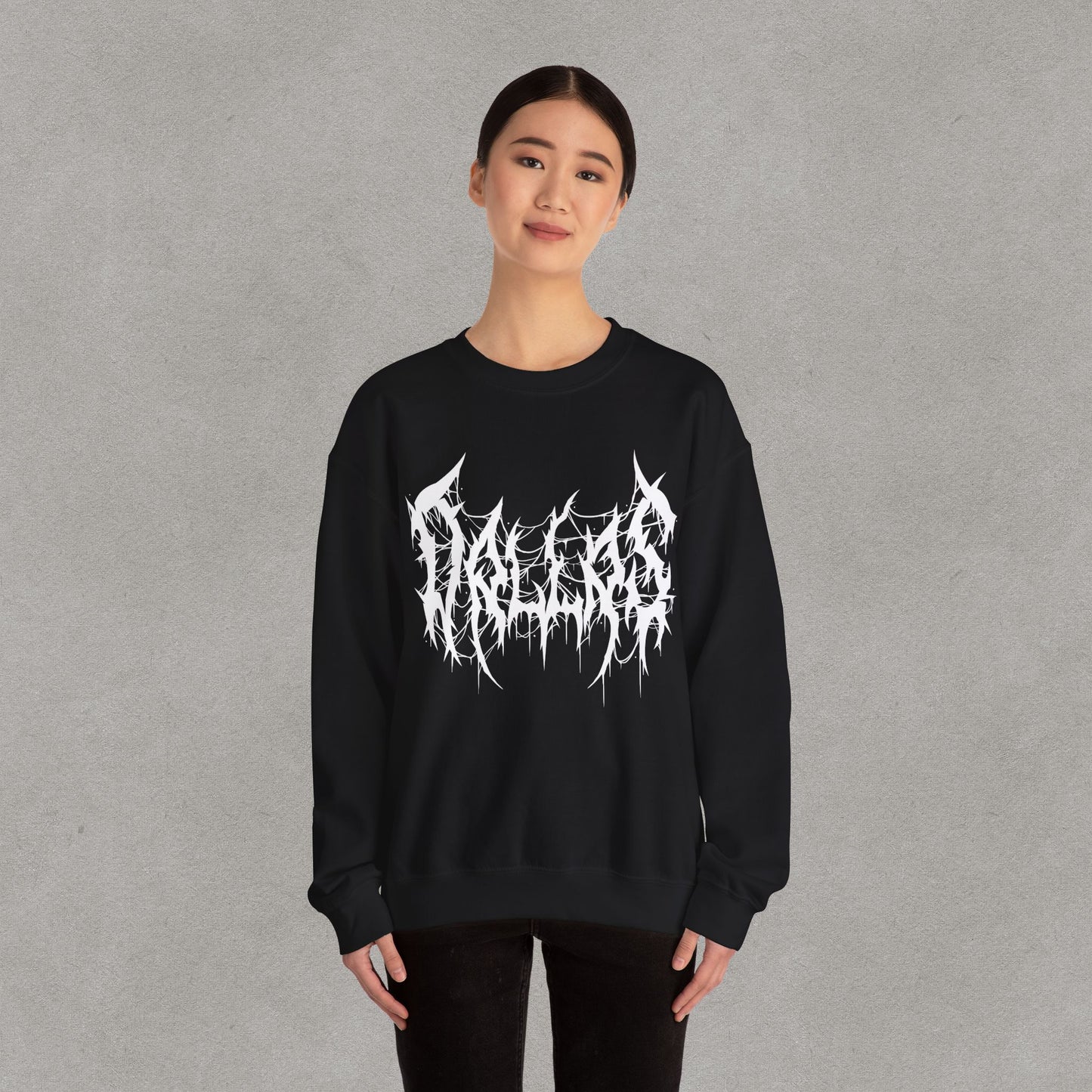 Dallas Heavy Metal Sweatshirt - Black and White Streetwear