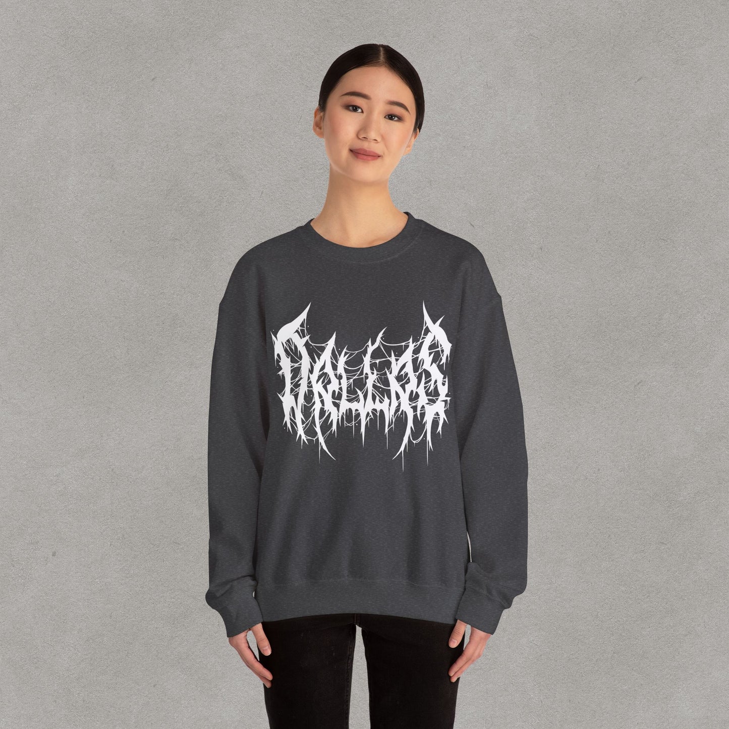 Dallas Heavy Metal Sweatshirt - Black and White Streetwear