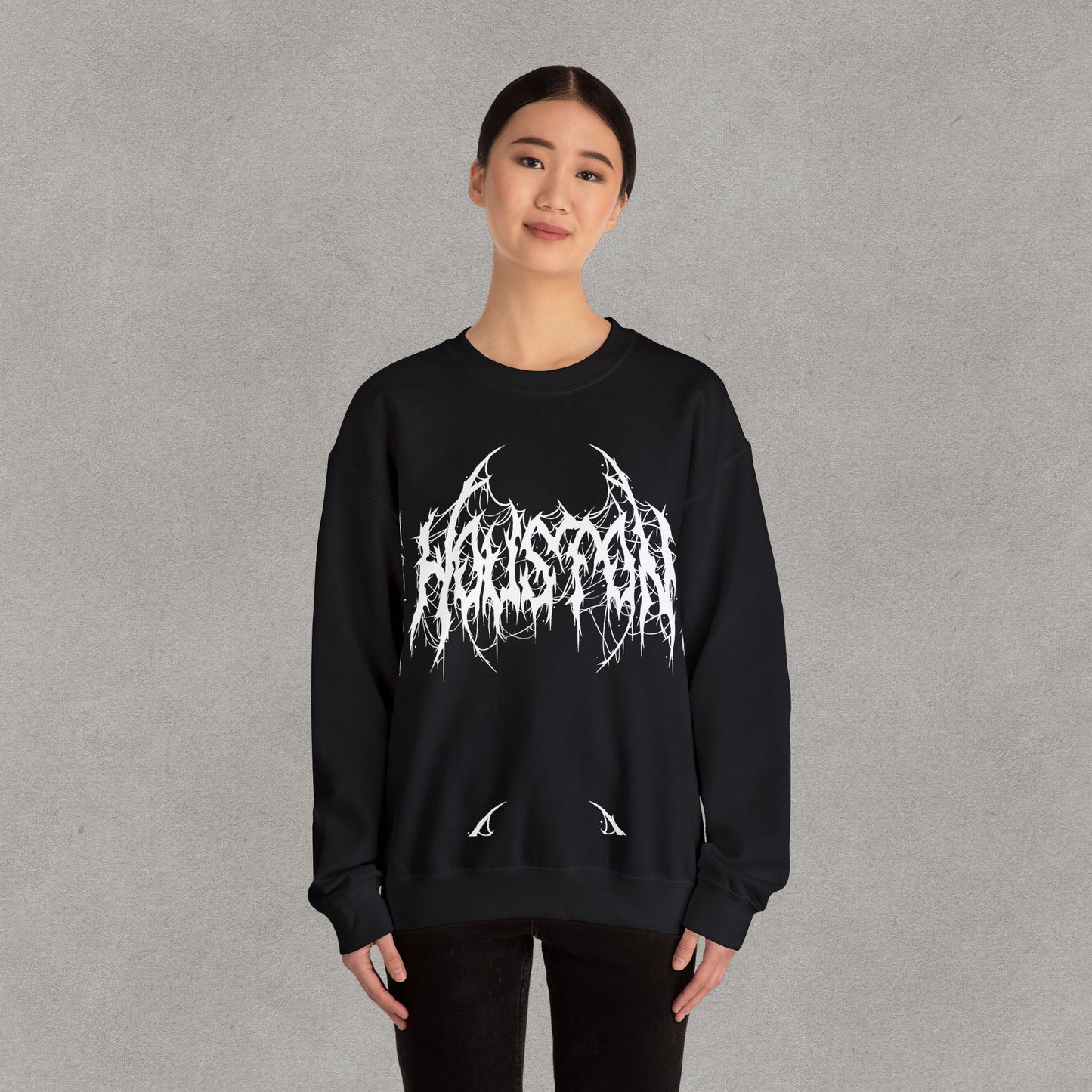 Houston Heavy Metal Sweatshirt - HTX Grunge Logo