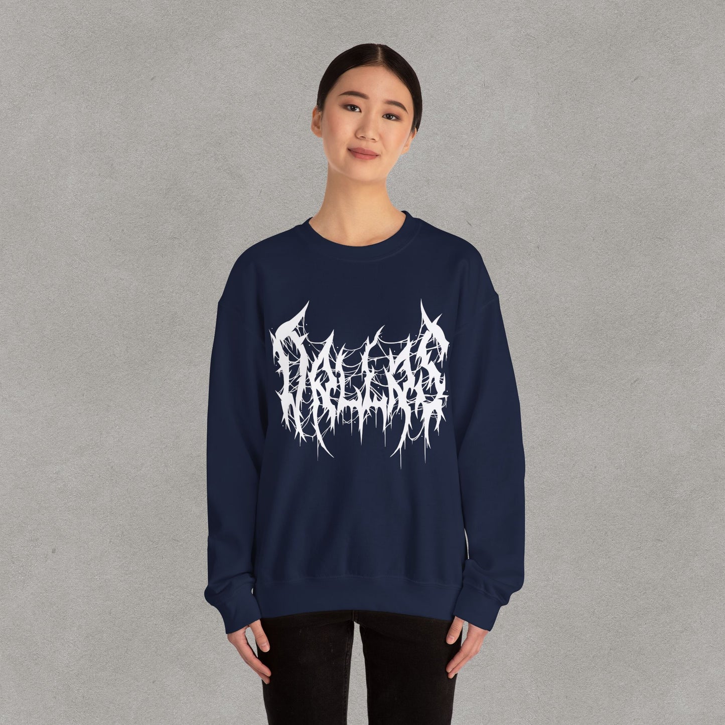 Dallas Heavy Metal Sweatshirt - Black and White Streetwear