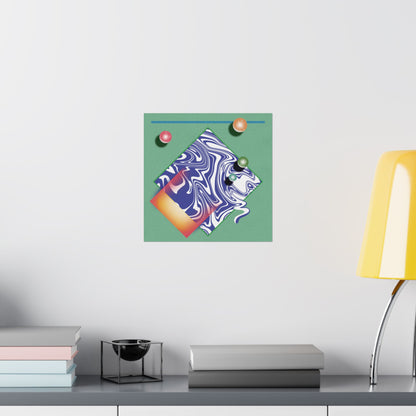 Interim - Original Art Print | Retro Abstract Geometric Poster