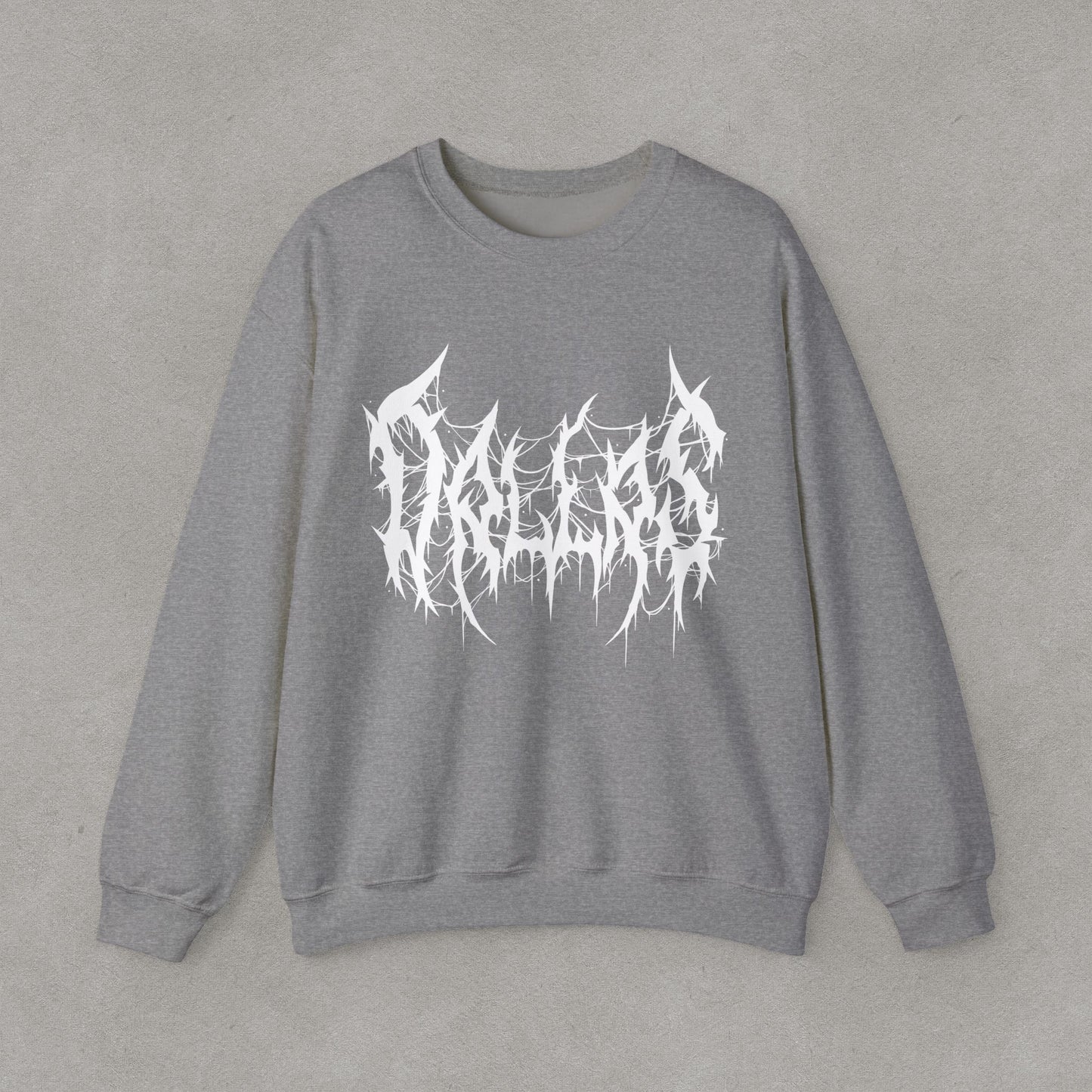 Dallas Heavy Metal Sweatshirt - Black and White Streetwear