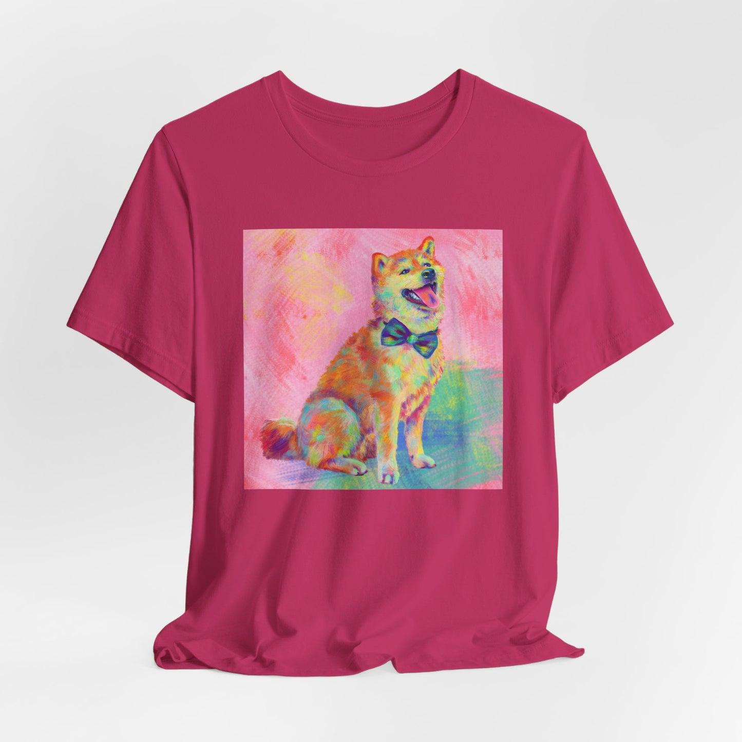 Colorful Shiba Inu Shirt - Painterly Pop Art Dog Tee