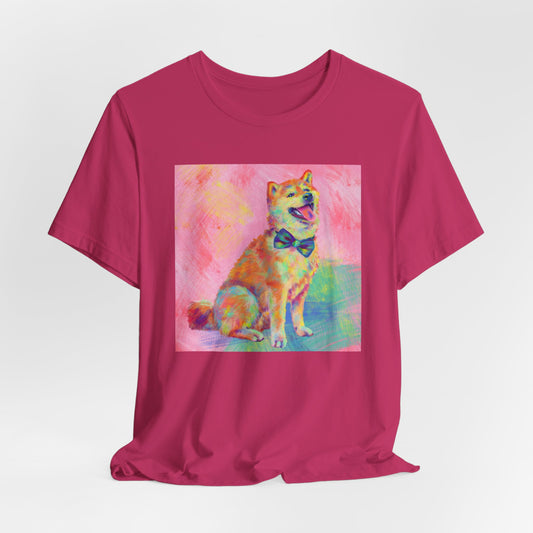 Colorful Shiba Inu Shirt - Painterly Pop Art Dog Tee