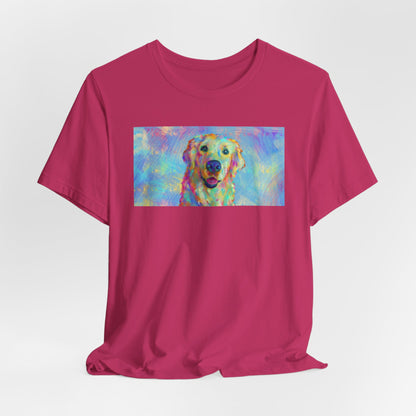 Colorful Golden Retriever Shirt - Painterly Pop Art Dog Tee