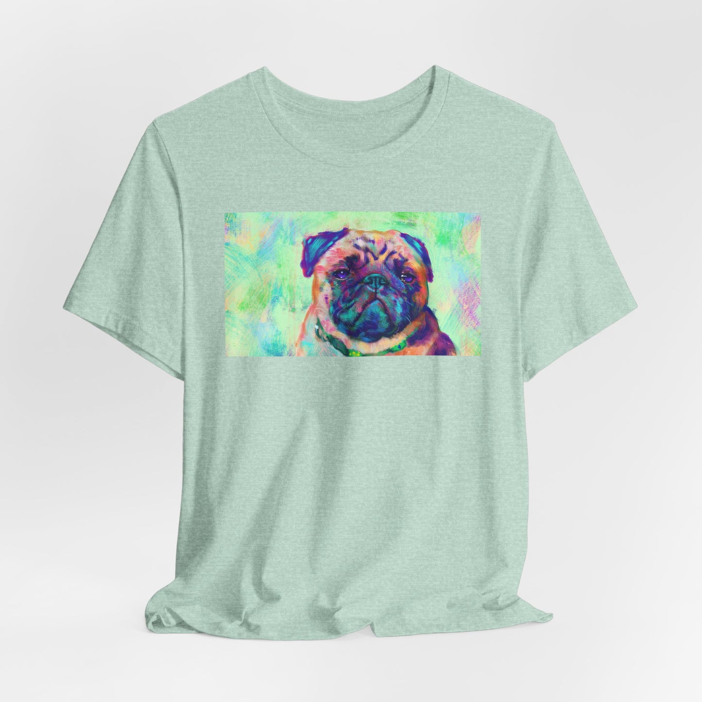 Colorful Pug Shirt - Painterly Pop Art Dog Tee