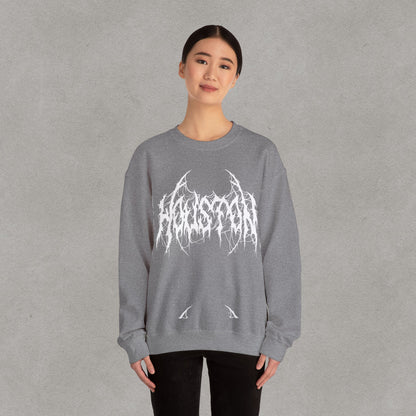 Houston Heavy Metal Sweatshirt - HTX Grunge Logo