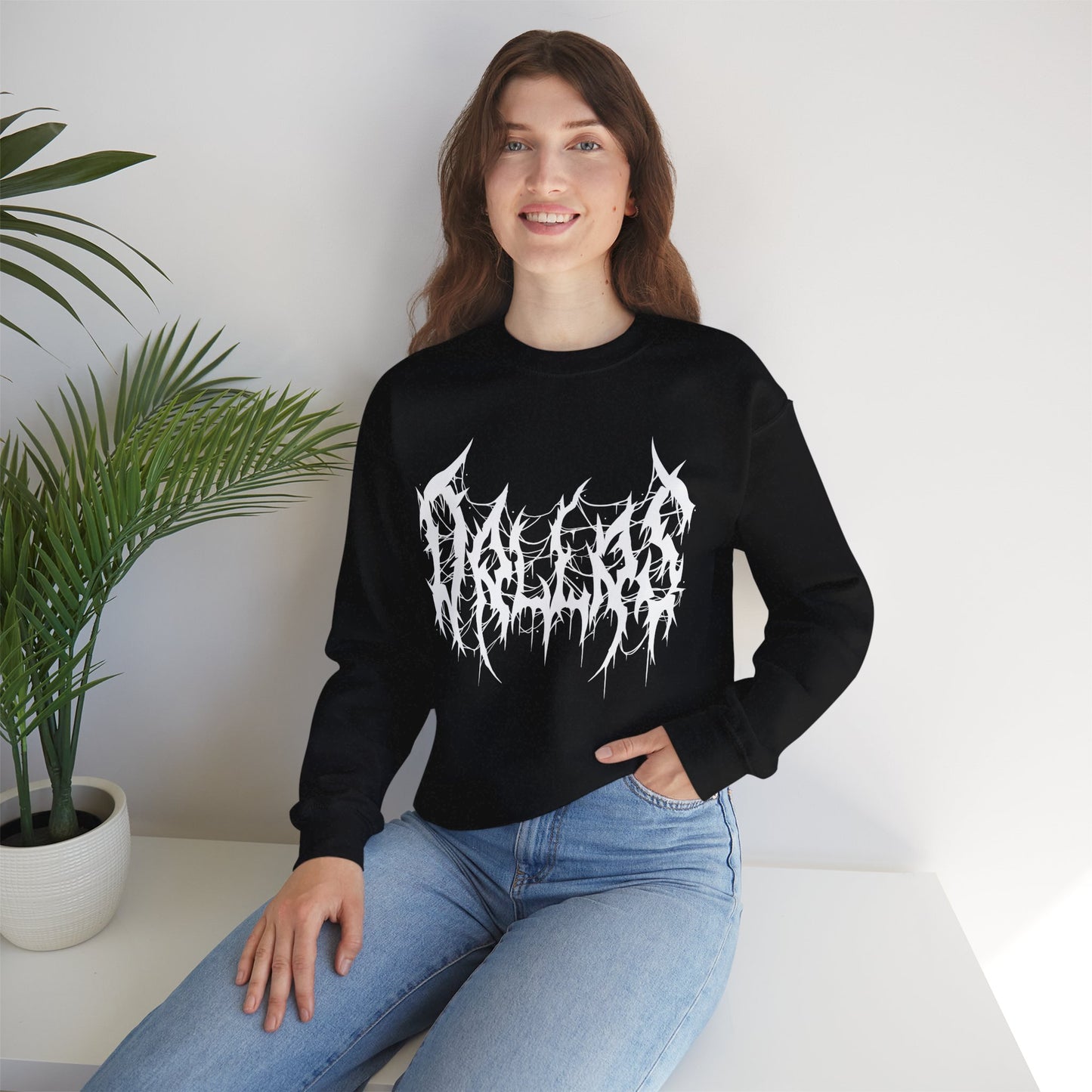 Dallas Heavy Metal Sweatshirt - Black and White Streetwear