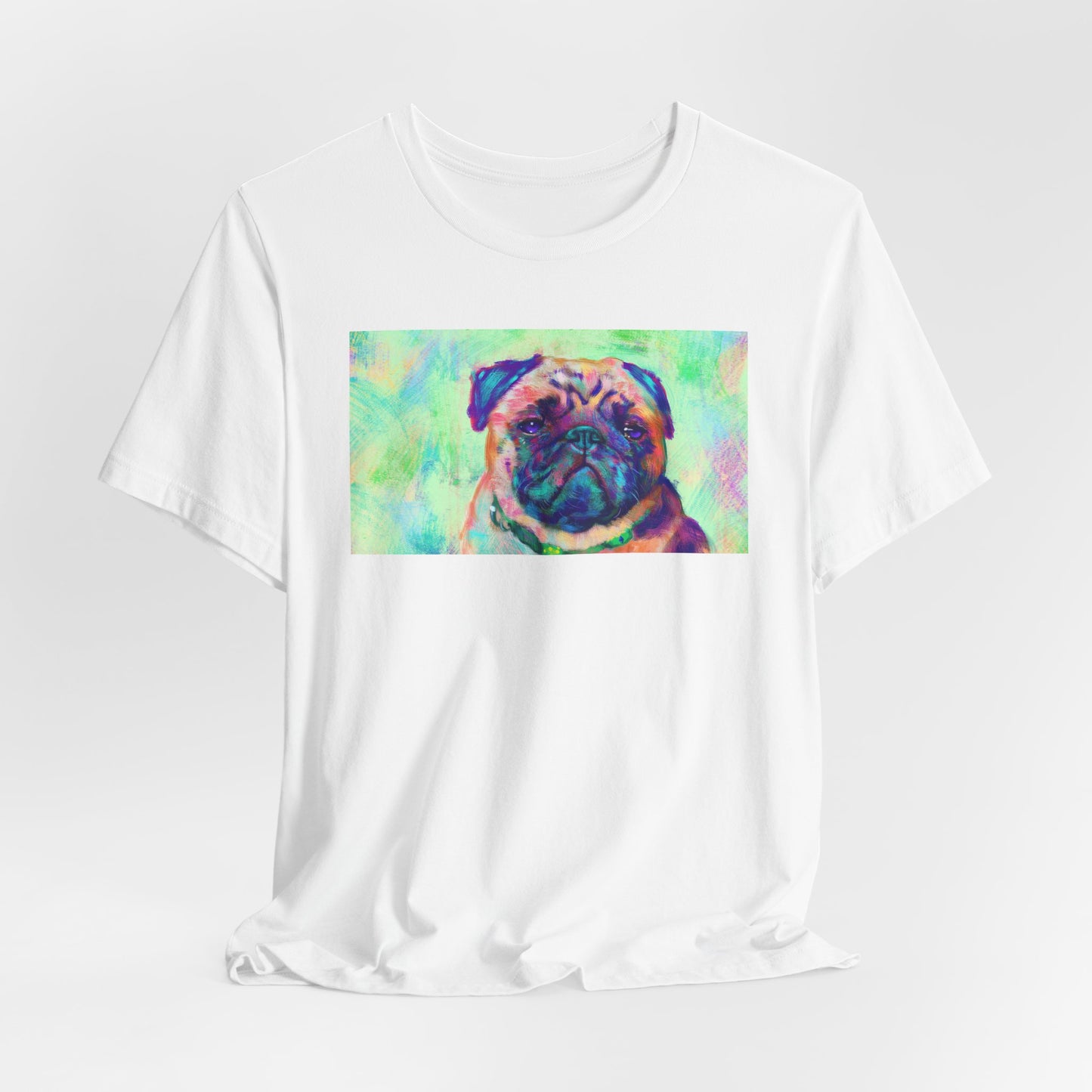 Colorful Pug Shirt - Painterly Pop Art Dog Tee
