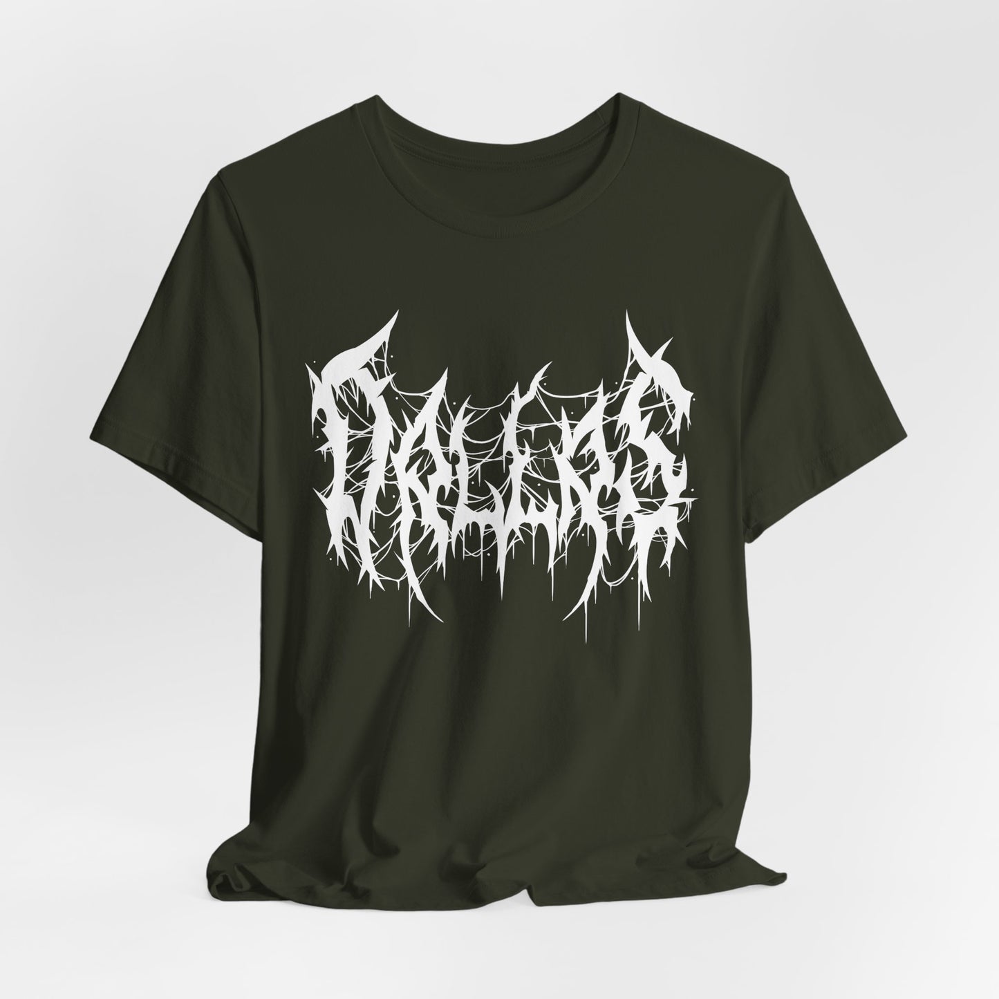 Dallas Heavy Metal Logo T-Shirt - Black and White Graphic Tee