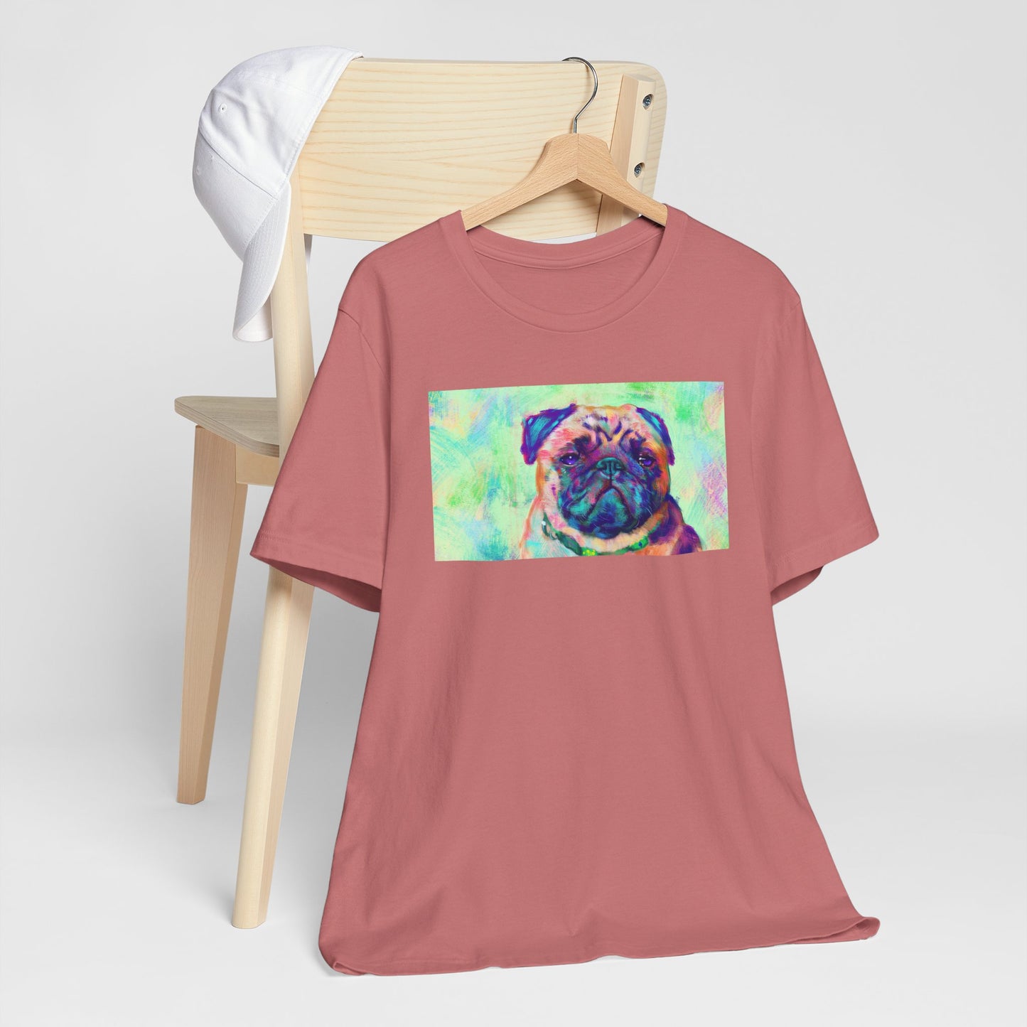 Colorful Pug Shirt - Painterly Pop Art Dog Tee