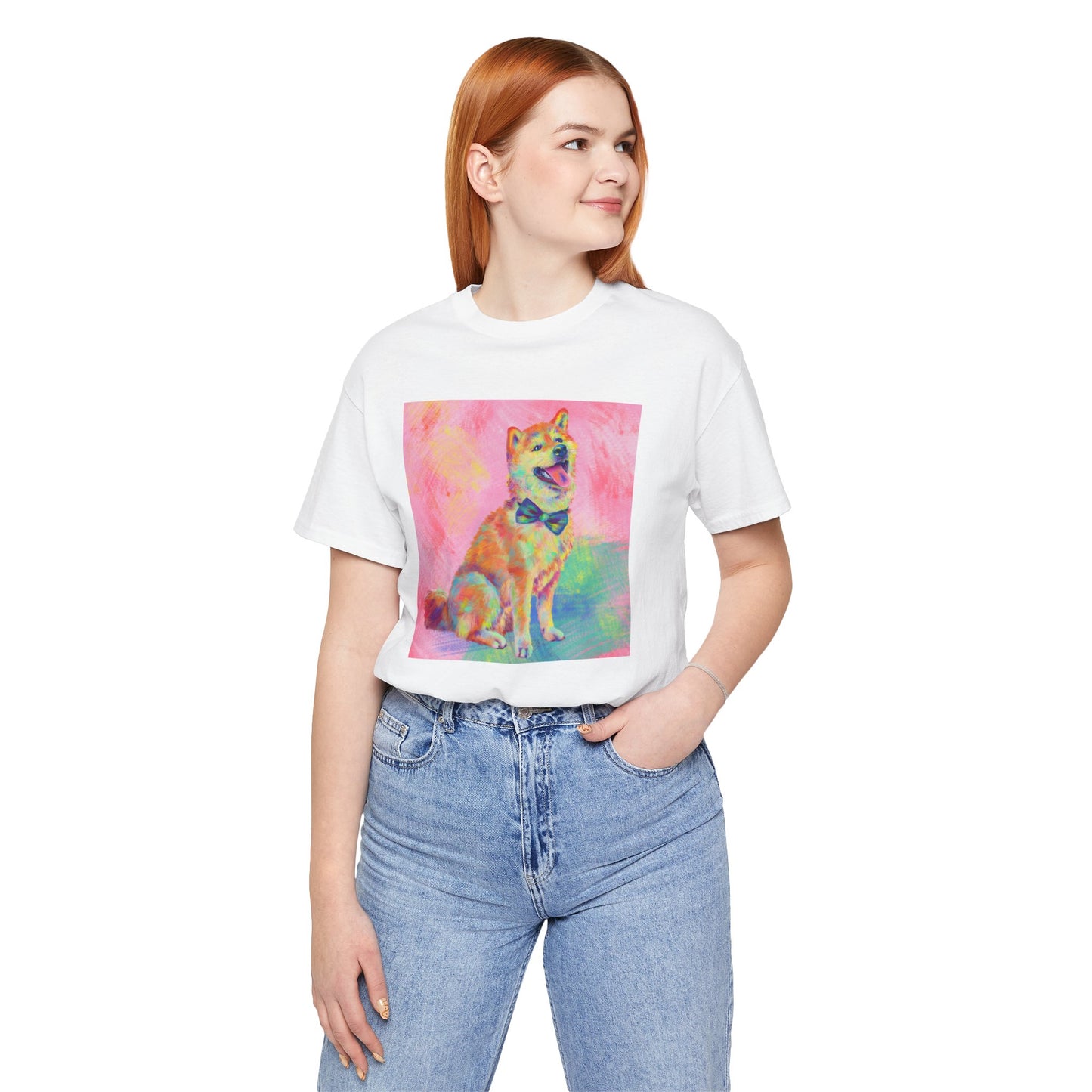 Colorful Shiba Inu Shirt - Painterly Pop Art Dog Tee