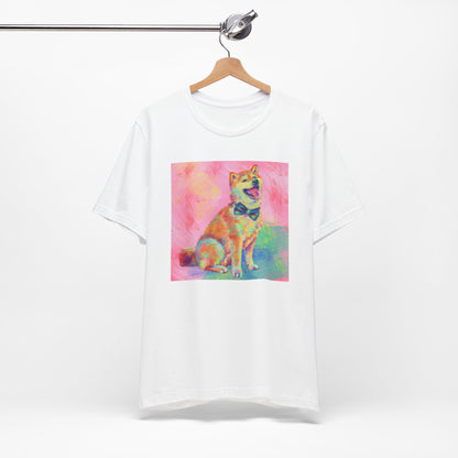 Colorful Shiba Inu Shirt - Painterly Pop Art Dog Tee