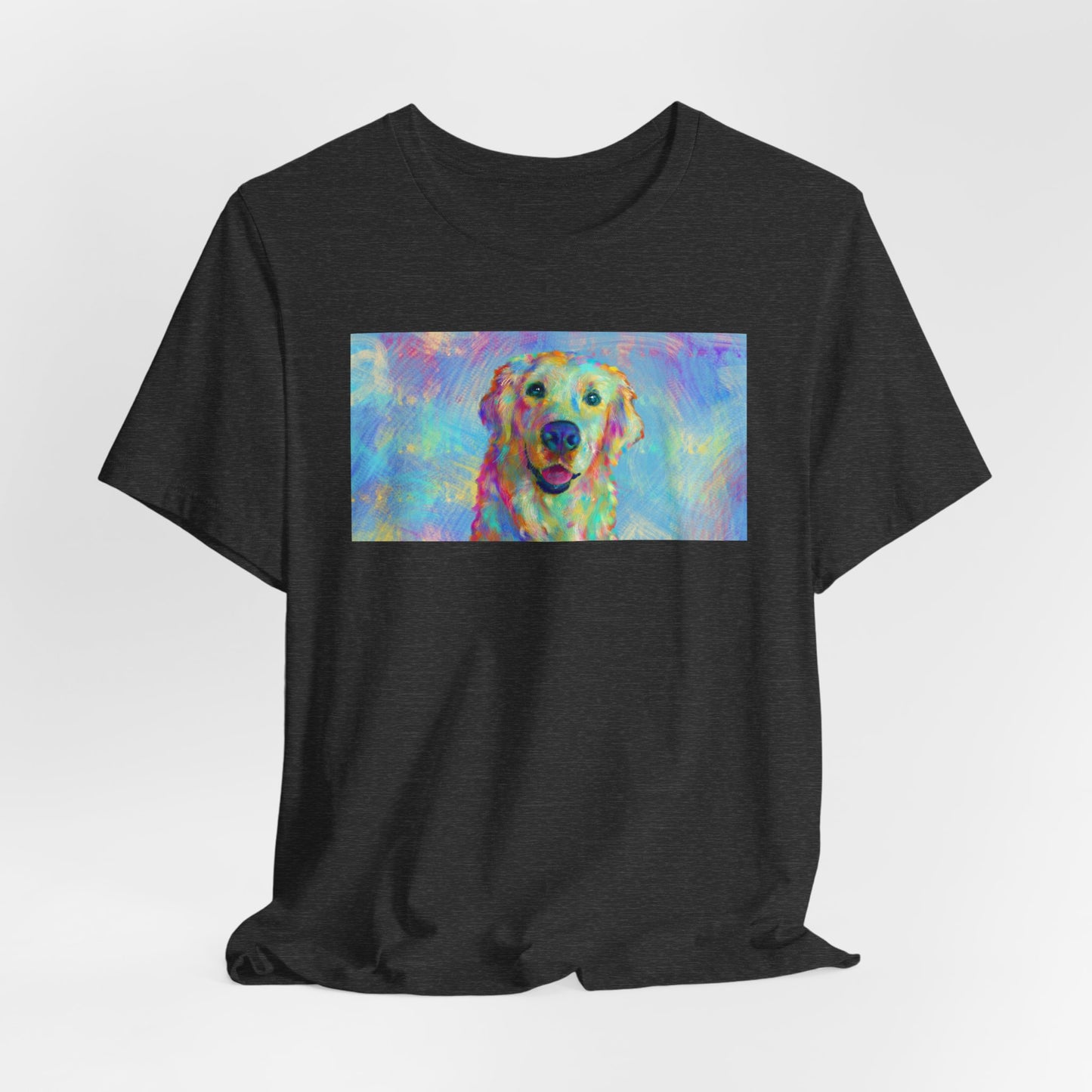 Colorful Golden Retriever Shirt - Painterly Pop Art Dog Tee
