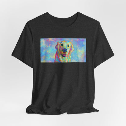 Colorful Golden Retriever Shirt - Painterly Pop Art Dog Tee