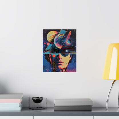 Cosmic Intentions Poster Art Print | Geometric Outer Space Fine Art Decor