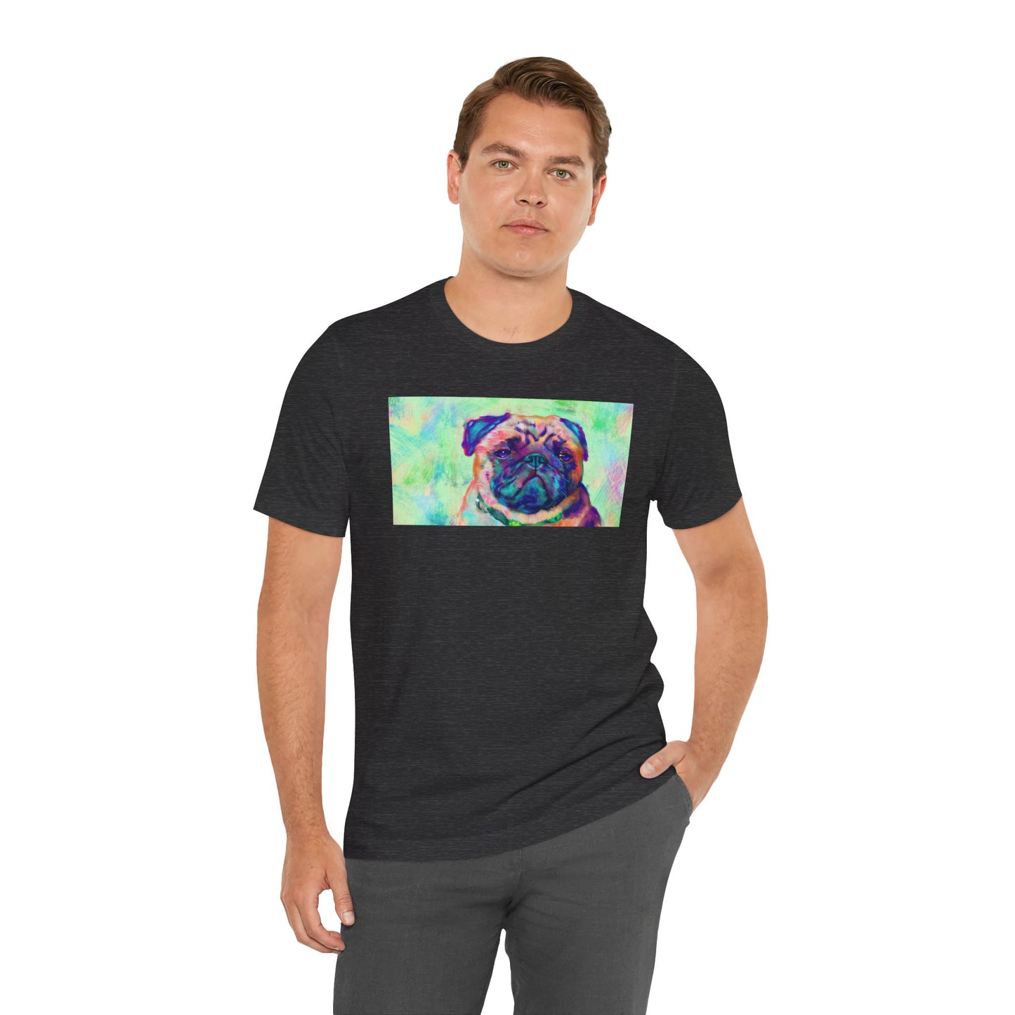 Colorful Pug Shirt - Painterly Pop Art Dog Tee