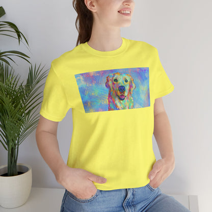Colorful Golden Retriever Shirt - Painterly Pop Art Dog Tee