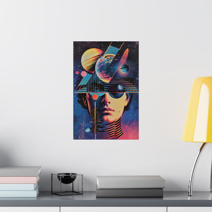 Cosmic Intentions Poster Art Print | Geometric Outer Space Fine Art Decor