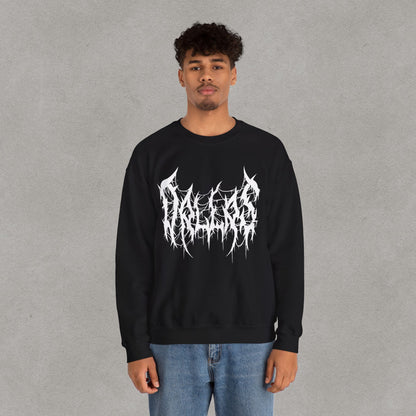 Dallas Heavy Metal Sweatshirt - Black and White Streetwear