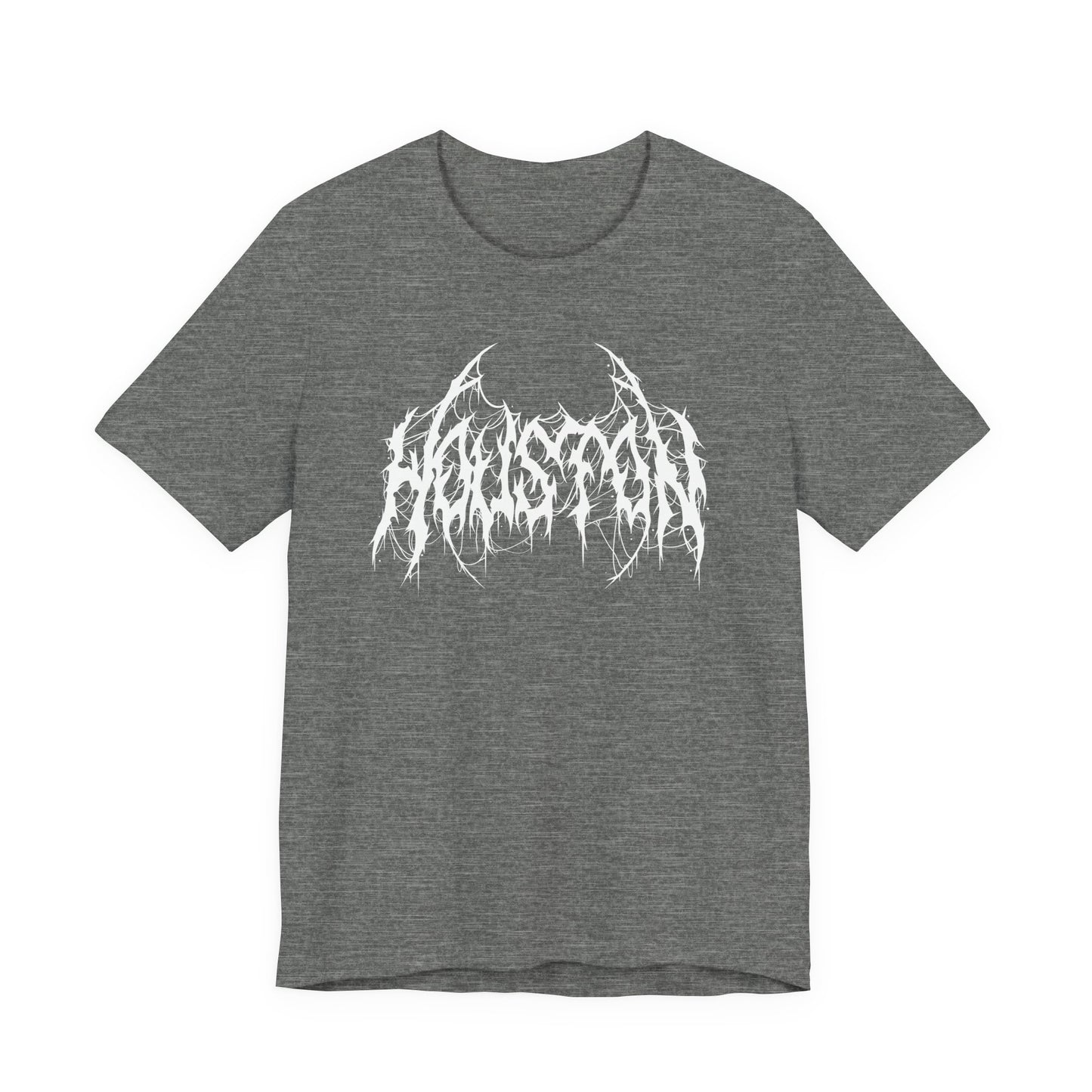 Houston Heavy Metal Logo T-Shirt - Black and White Graphic Tee