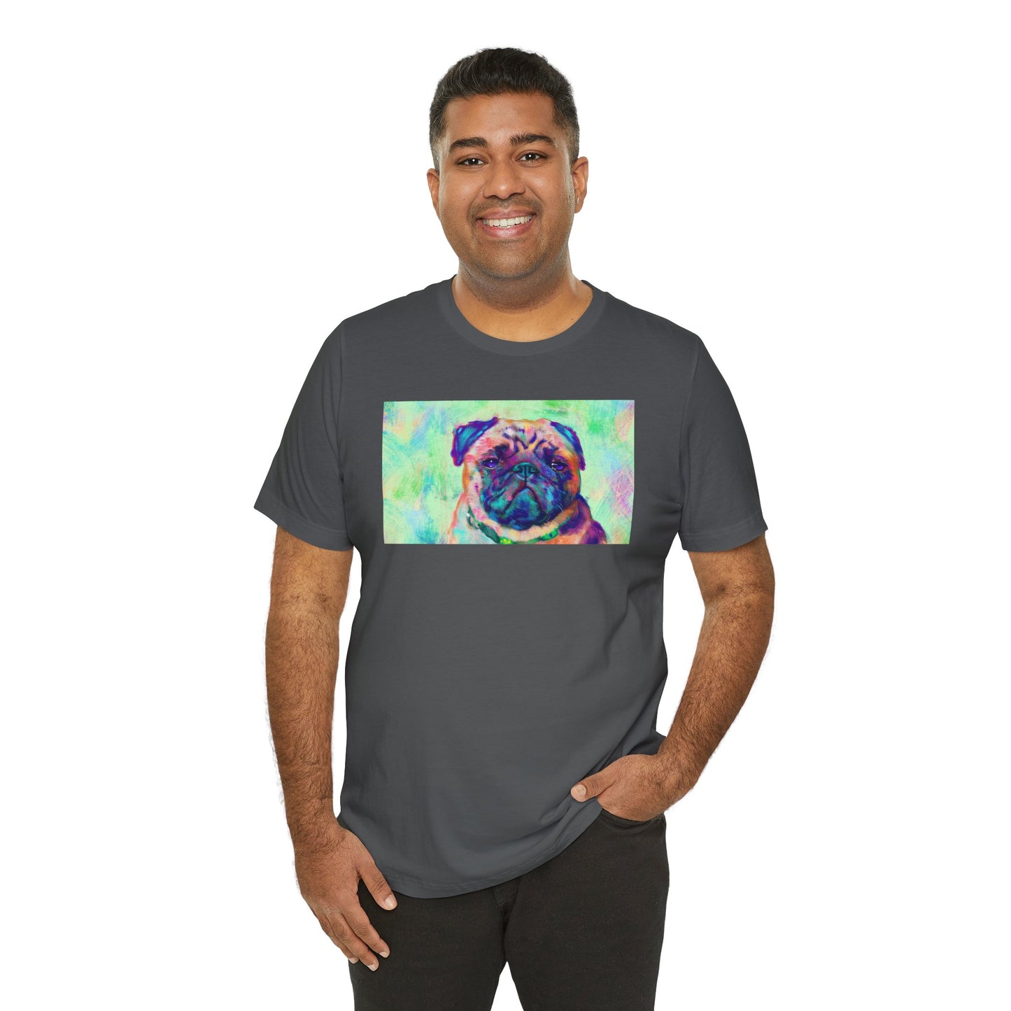 Colorful Pug Shirt - Painterly Pop Art Dog Tee