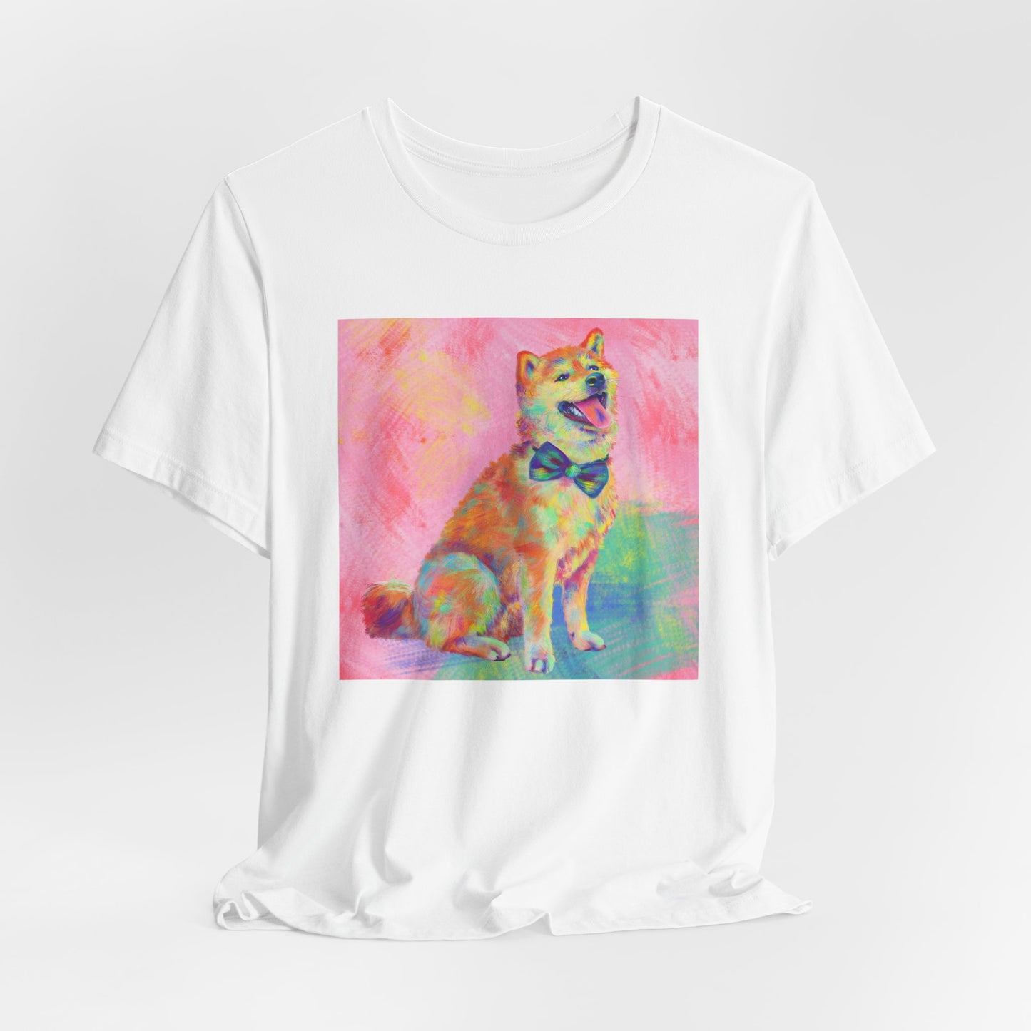 Colorful Shiba Inu Shirt - Painterly Pop Art Dog Tee