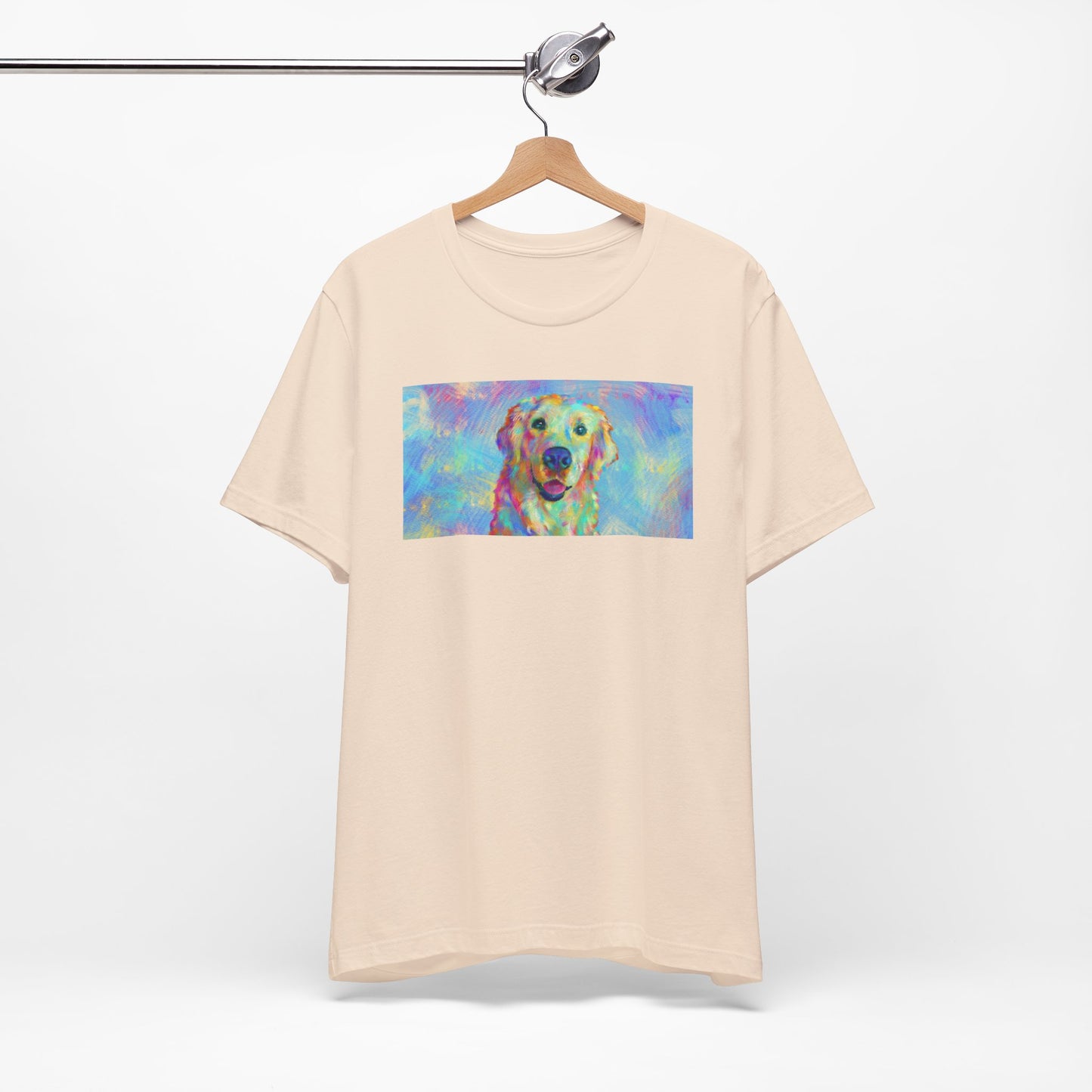 Colorful Golden Retriever Shirt - Painterly Pop Art Dog Tee