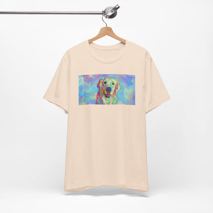 Colorful Golden Retriever Shirt - Painterly Pop Art Dog Tee