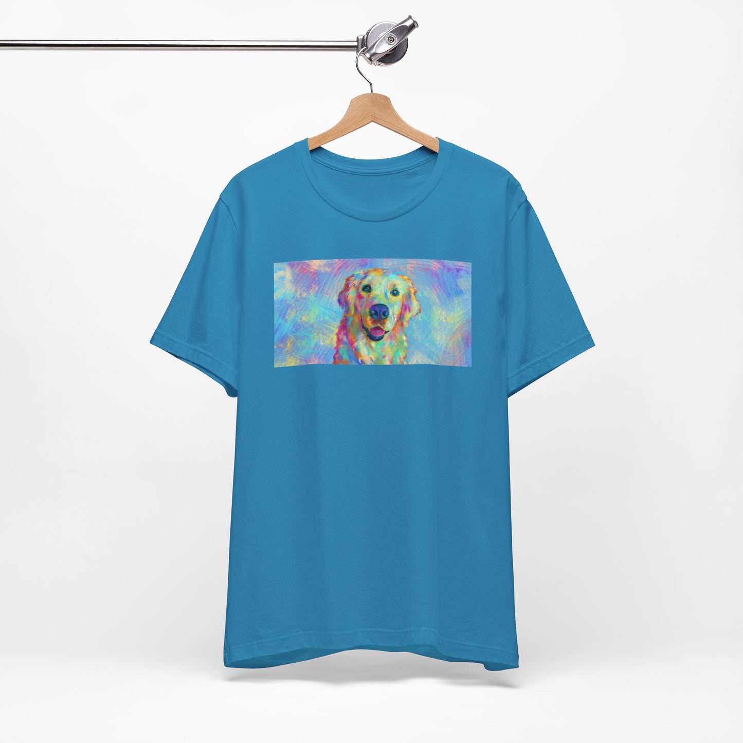 Colorful Golden Retriever Shirt - Painterly Pop Art Dog Tee