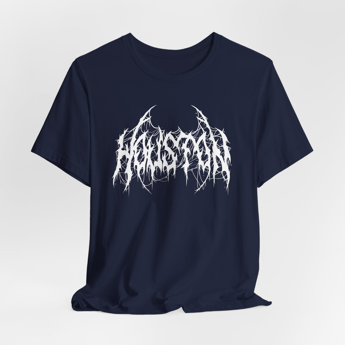 Houston Heavy Metal Logo T-Shirt - Black and White Graphic Tee