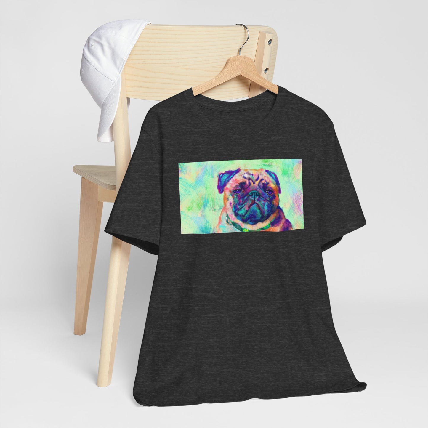 Colorful Pug Shirt - Painterly Pop Art Dog Tee