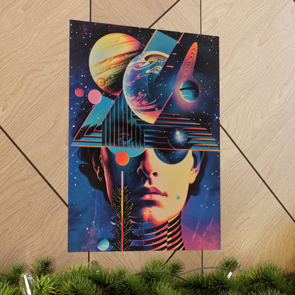 Cosmic Intentions Poster Art Print | Geometric Outer Space Fine Art Decor