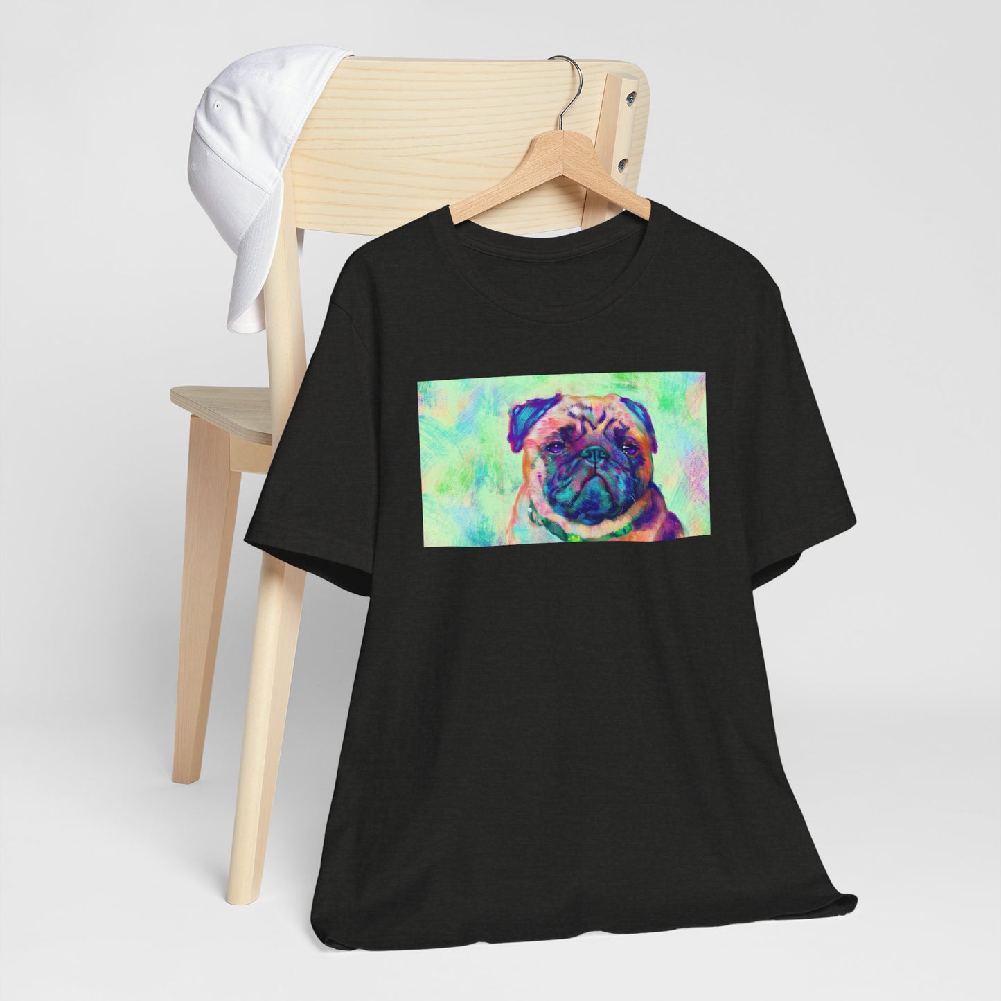 Colorful Pug Shirt - Painterly Pop Art Dog Tee