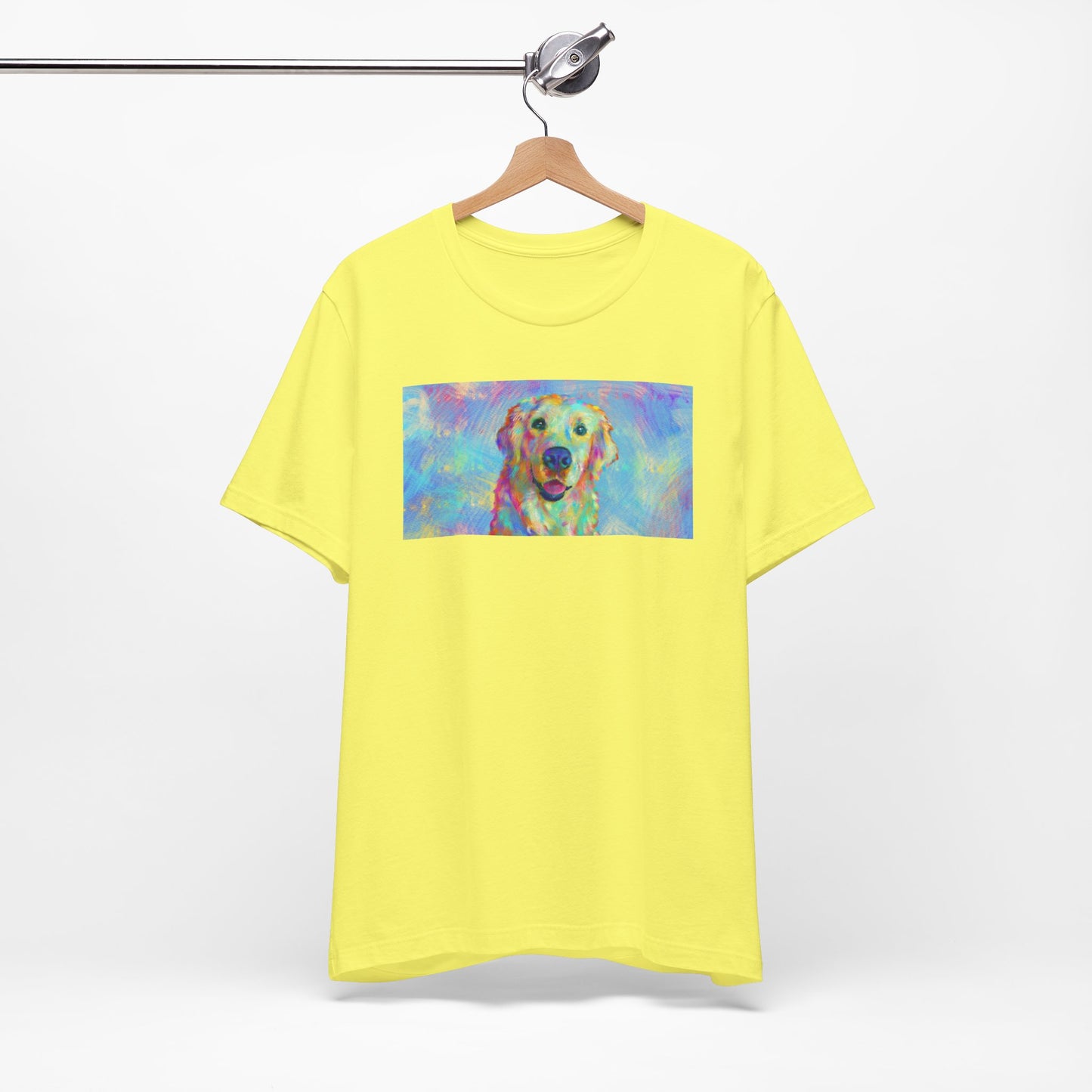 Colorful Golden Retriever Shirt - Painterly Pop Art Dog Tee