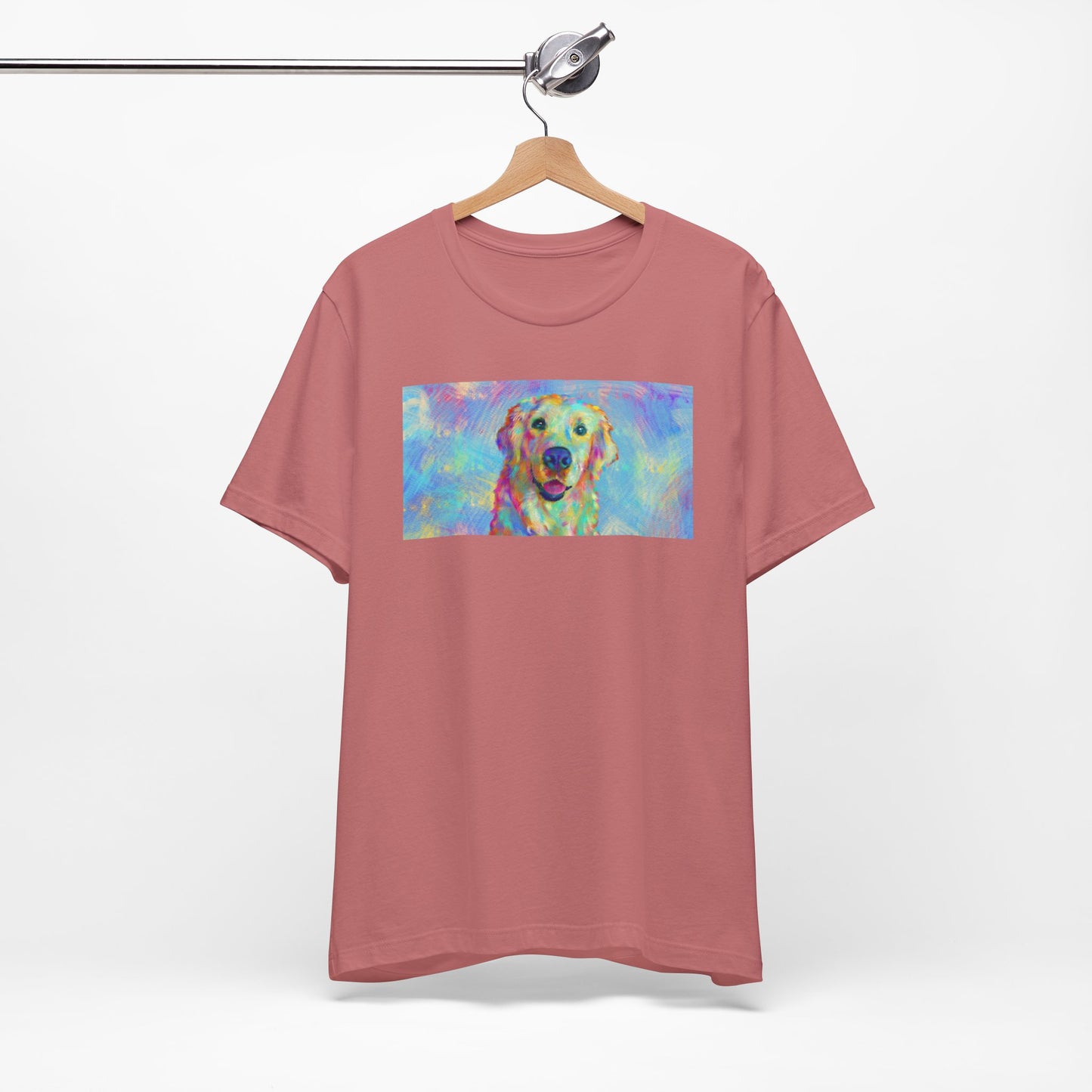 Colorful Golden Retriever Shirt - Painterly Pop Art Dog Tee