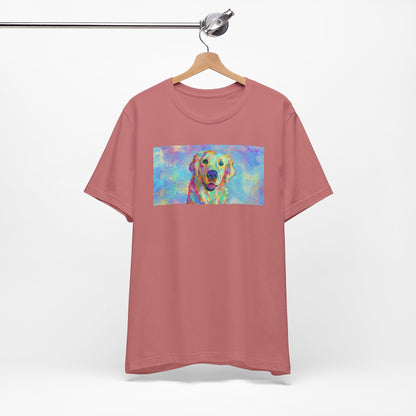 Colorful Golden Retriever Shirt - Painterly Pop Art Dog Tee