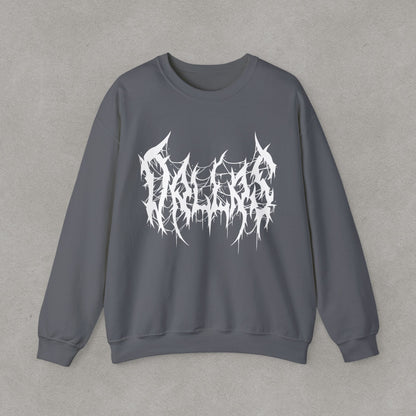 Dallas Heavy Metal Sweatshirt - Black and White Streetwear