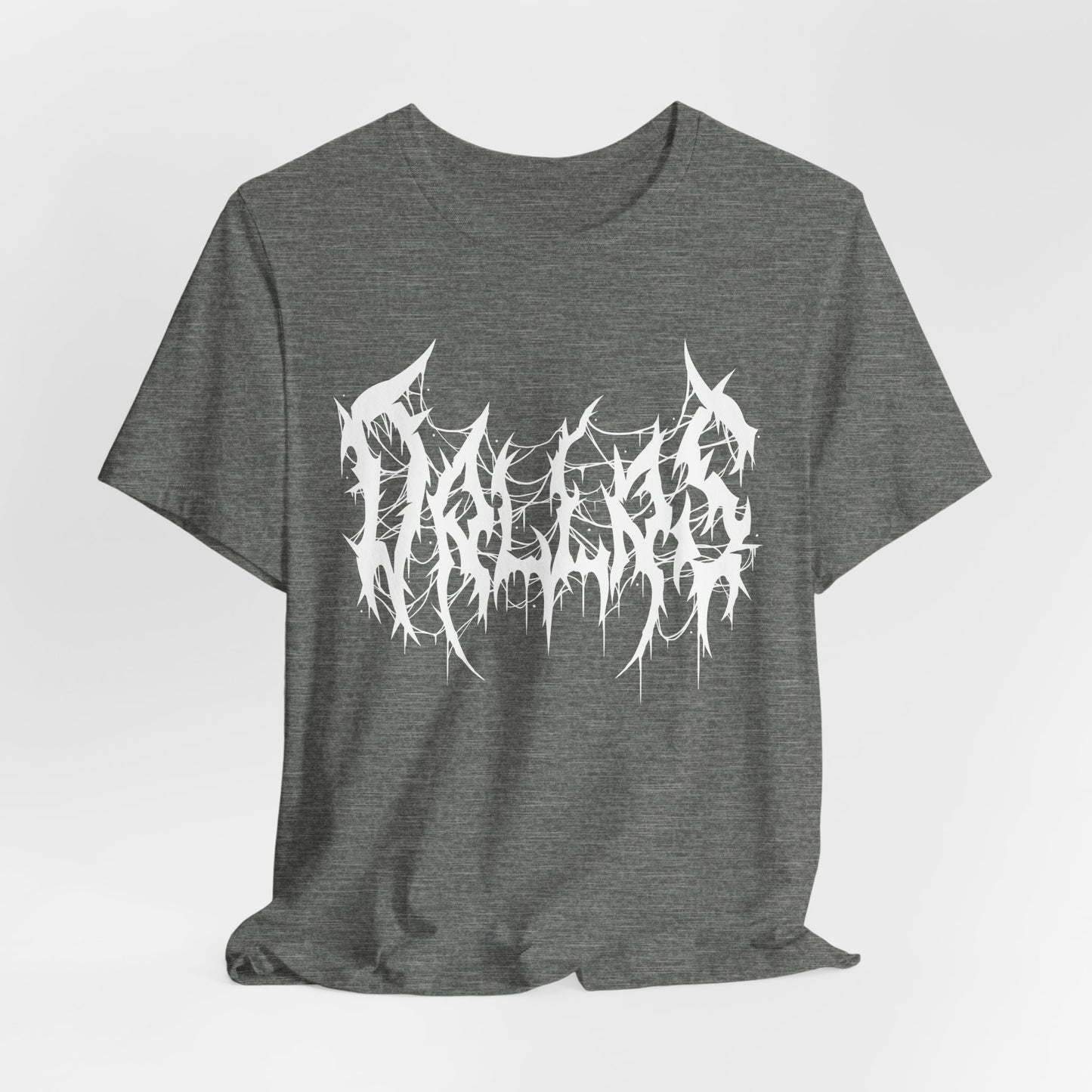 Dallas Heavy Metal Logo T-Shirt - Black and White Graphic Tee