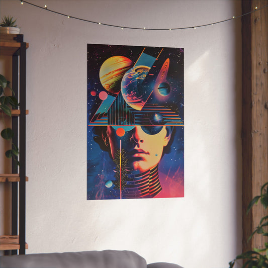 Cosmic Intentions Poster Art Print | Geometric Outer Space Fine Art Decor